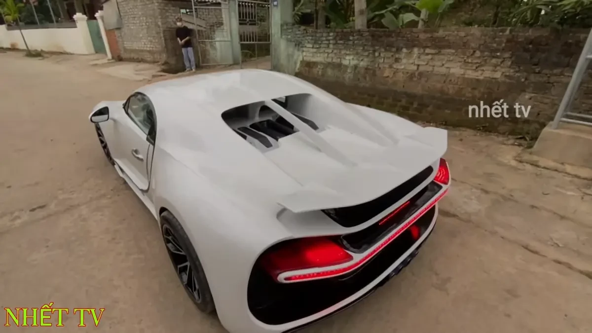 The simple homemade Bugatti finished in pearl white 46-0 screenshot.webp