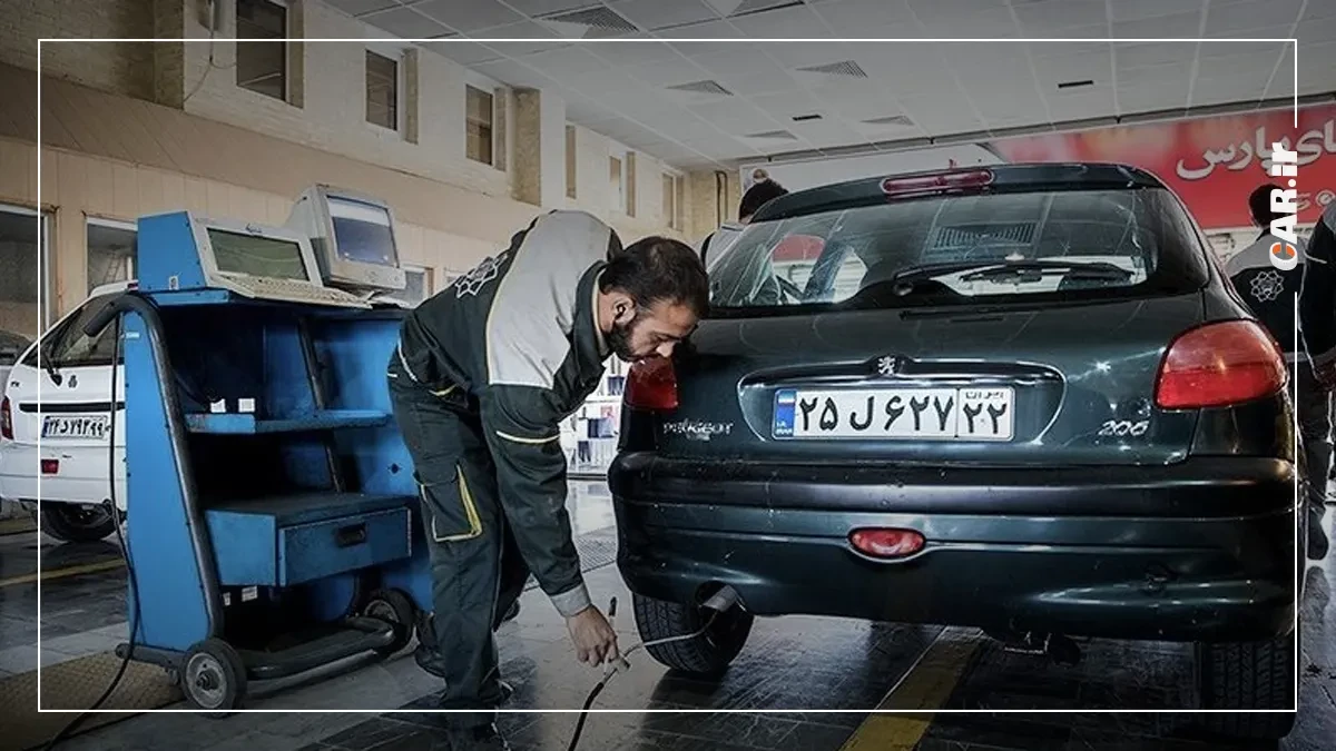 خودرو های مزایده ای بدون پلاک پذیرش معاینه فنی می گیرند
