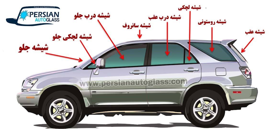 شیشه اتومبیل و انواع آن