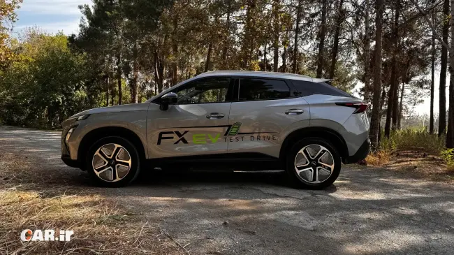 نمای جانبی فونیکس FX برقی - Car.ir