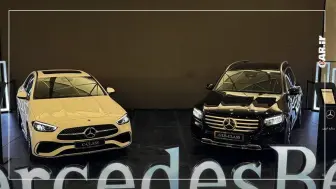 حضور مرسدس بنز GLB200 و C200L در نمایشگاه شیراز با ستاره ایران منبع سایت car.ir