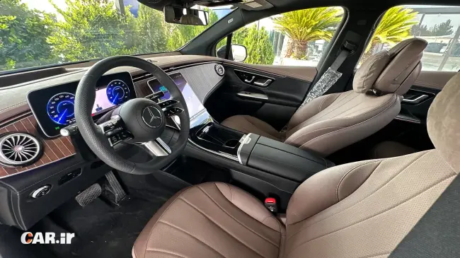داخل کابین مرسدس بنز EQE 500 - Car.ir