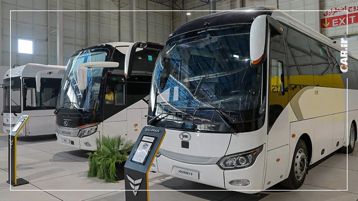 گروه بهمن با اتوبوس‌های شهری و بین شهری به نمایشگاه حمل‌ونقل تهران می‌رود