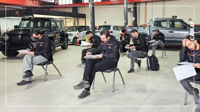 برگزاری نخستین آزمون جامع کارشناسان فنی شبکه خدمات پس از فروش شتابران خودرو (3).webp