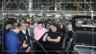 بازدید معاون وزارت علوم از کرمان موتور و خط تولید هاچ‌بک ملی شدو منبع سایت car.ir